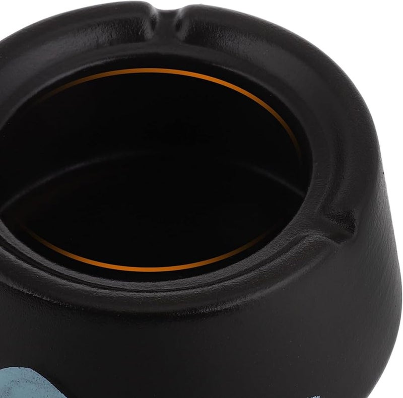 مطفأة سجائر خزفية إبداعية بغطاء، أنيقة وديكورية للمنزل والمكتب والسيارة، سهلة التنظيف - Image 3